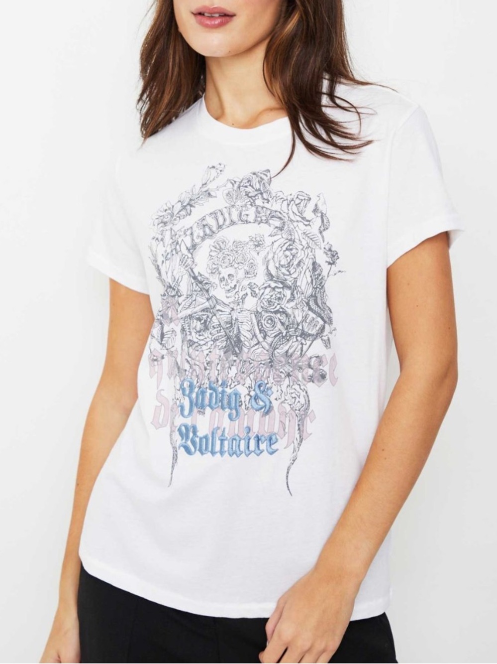 ZADIG & VOLTAIRE Walk Skull Reaper Tee Size S